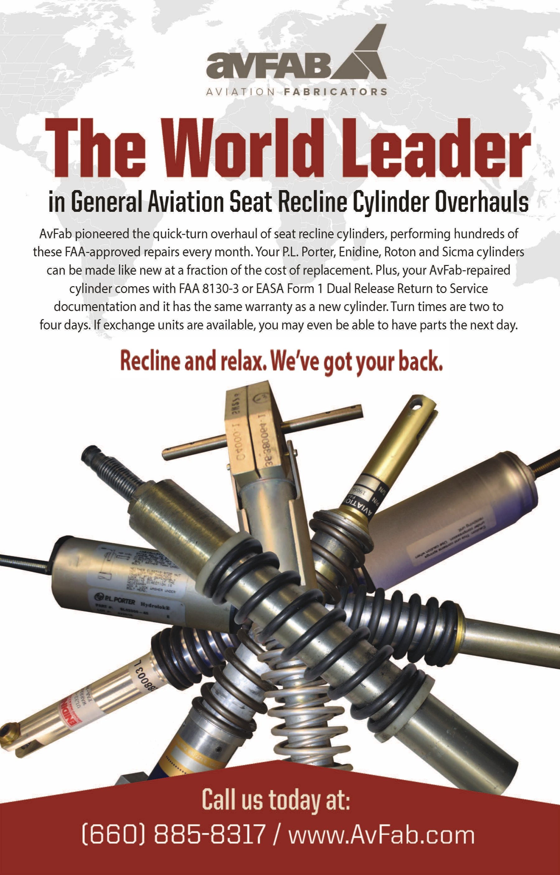 Recline Cylinder Overhaul